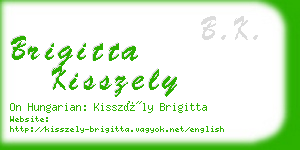 brigitta kisszely business card